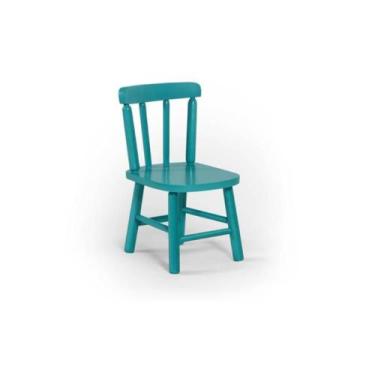 Imagem de Cadeira Infantil em Madeira Maciça Kids Turquesa - Straub Web
