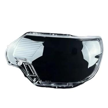 Imagem de Caso da lâmpada de cabeça automática Compatível com toyota tacoma 2012 2013 2014 2015 tampa da lente do farol do carro abajur vidro tampas farol escudo(Left)
