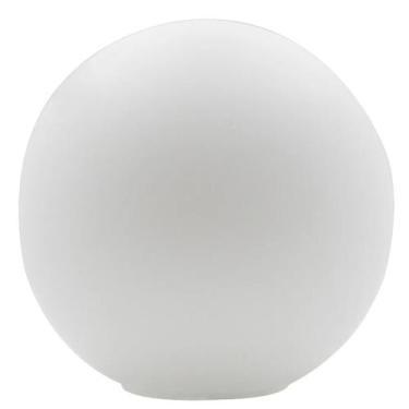 Imagem de Vidro Globo Bola Esfera 12cm Diametro Vidro Fosco Sem Colar Leitoso - 