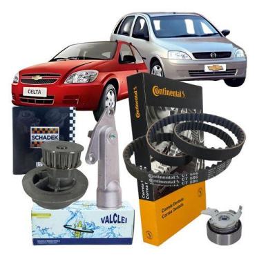 Imagem de Kit correia dentada tensor bomba valvula corsa/celta 1.0 - SACHADEK DE