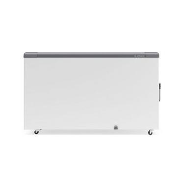 Imagem de Freezer Plano Vidro Reto Deslizante GHD400 Cinza Gelopar 110V