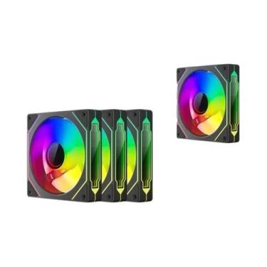 Imagem de Ventilador De Resfriamento ARGB PWM Silencioso De 120mm TEUCER LJ-4Pro