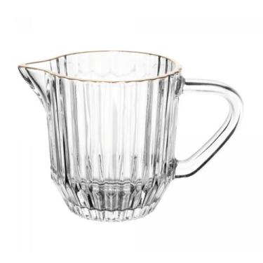 Imagem de Jarra Leiteira Com Fio de Ouro Imperatriz de Vidro 220ml Wolff C50