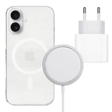 Imagem de Fonte 20W Turbo Tipo C, Capa Magnética e Carregador Indução para iPhon