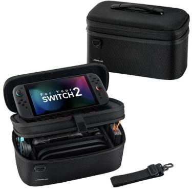 Imagem de Bolsa de transporte JSAUX All-in-One para Nintendo Switch 2 - preta