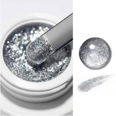 Imagem de Gel Paint Prateado para Esmaltação em Gel e Nail Art - no-brand