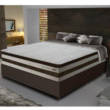 Imagem de Conjunto Box Casal 138 cm com Pillow Top Love Story 