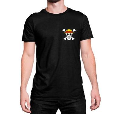 Imagem de Camiseta Estampa Costas Chapeu De Palha Anime One Piece - Mecca