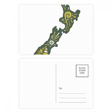 Imagem de Nova Zelândia Greenery Sunshine Island conjunto de cartões postais de aniversário para enviar cartões de agradecimento