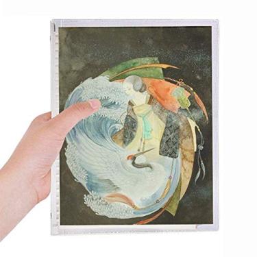Imagem de Caderno de Ilustrador Antigo Chinês White Crane Recarregável Diário Papelaria