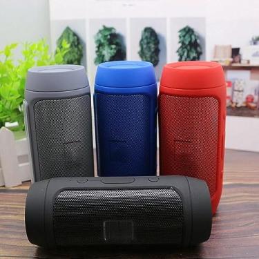 Imagem de Caixa de som portátil Bluetooth 5.0 | Proteção Ipx7 | Excelente qualidade de som | Duplo alto-falante | Entrada cartão | Subwoofer Tws (Vermelho)