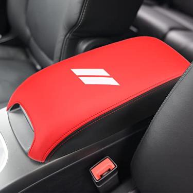 Imagem de INTGET Capa de apoio de braço para console central para acessórios Dodge Journey 2011-2020 capa de apoio de braço médio de couro capa de caixa de descanso de braço protetor de tampa de caixa de assento de carro acessórios interiores
