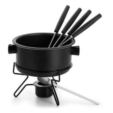 Imagem de Aparelho De Fondue Panela Antiaderente 7 Peças Para Chocolate Queijo Doce Kit Conjunto Serviço Alto