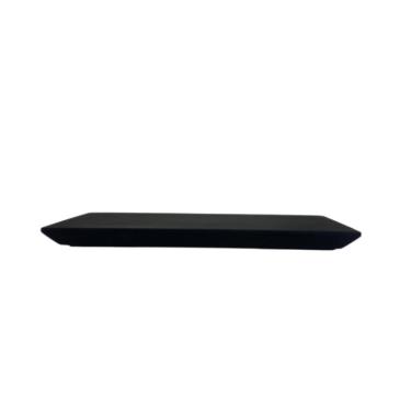 Imagem de Bandeja Slim 12X28cm Em Resina Preto Fosco