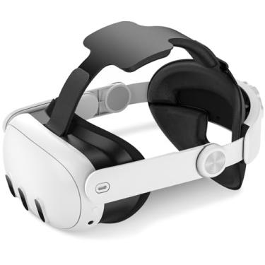 Imagem de SARLAR Head Strap Accessories Compatible with Oculus Meta Quest 3, Replacement Elite Strap for Enhanced Support and Comfort in VR, Included Lens Protector Cover