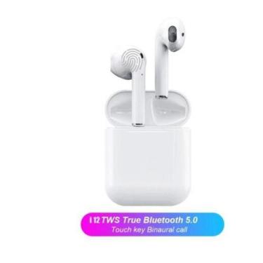 Imagem de Mini Fone De Ouvido Sem Fio I12 Tws Bluethooth 5.0 Com Touch