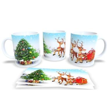 Imagem de Canecas de Porcelana Branca Personalizadas Arvore de Natal 3 (Mod.49)