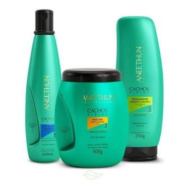 Imagem de Aneethun Cachos System Co Wash, Máscara E Finalizador Ondas