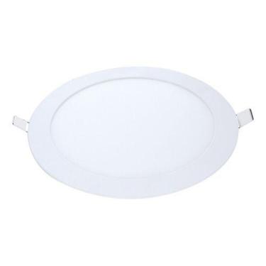 Imagem de Painel  Led  Embutir Redonda 18w 3000k Biv Mb - Avant, 100V/240V, Amar
