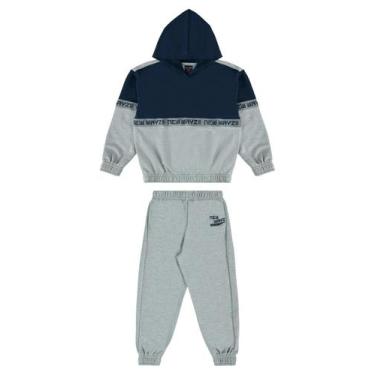 Imagem de Conjunto Blusão e Calça Infantil Menino Guloseima, Azul marinho, 1