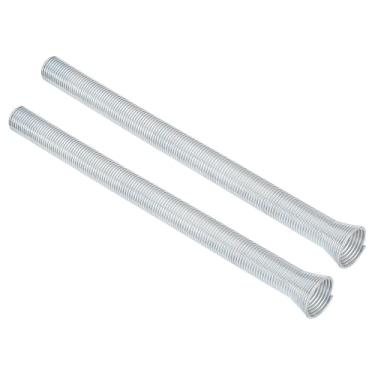 Imagem de uxcell 2 peças, dobrador de tubo de mola de 33,78 x 0,76 cm para tubo OD 3/10.2 cm, mola dobrável para tubos de cobre, alumínio e aço de parede fina, prata