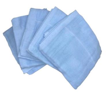 Imagem de Kit 5 Fralda Pano Bebê Tecido Duplo Pinte e Borde Minasrey - Mundo dos