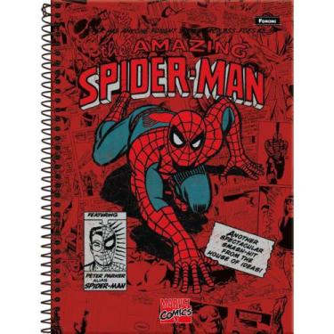 Imagem de Caderno 01X1 Capa Dura Marvel Comics 80 Folhas - Pacote com 04 - Foron