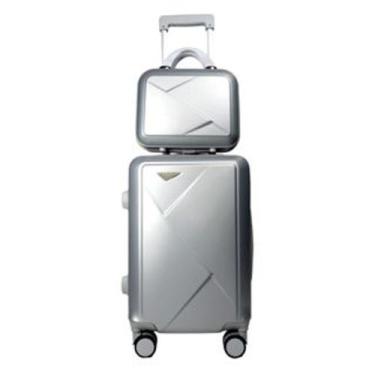 Imagem de Kit 2 Mala de Bordo Viagem Pequena em Abs + 2 Frasqueira de Mão - King