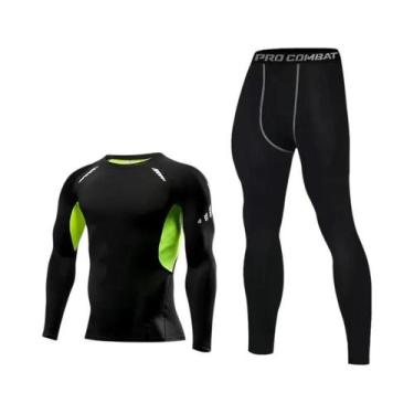 Imagem de Roupa Íntima Térmica Masculina para Inverno - Conjunto de Camiseta e L