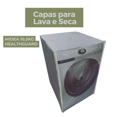Imagem de Capa para lava e seca midea 10,5kg healthguard transparente flex - Cap