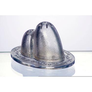 Imagem de Saleiro e Pimenteiro Bondinho Pão de Açúcar Cristal - IKKO