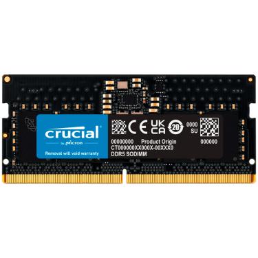 Imagem de Memória P/ Notebook Crucial, 8GB, DDR5, 5600MHz, CL46 - CT8G56C46S5