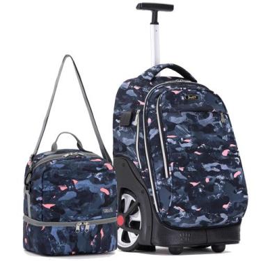 Imagem de Mochila Escolar com Rodinhas Tilmi 48cm - Inclui Lancheira