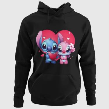 Imagem de Moletom Lilo Stitch Flanelado Blusa De Frio Inverno Unissex - Dhonorio