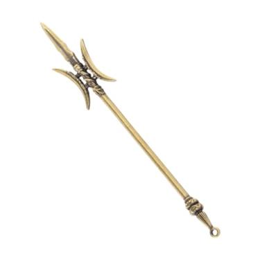 Imagem de YIJU Modelo de faca pingente de latão Backpack Presente Pingente de Chave de Chave de Chave de Capper Blade estátua para Festival Bookshelf