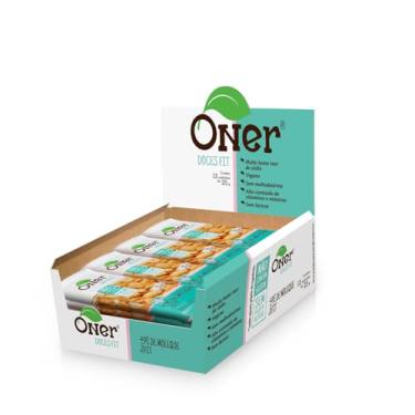 Imagem de Doce Fit Pé de Moleque Oner Caixa com 12 Unidades de 25g Zero Açúcar Sem Glúten e Sem Lactose Sabor Autêntico com Amendoim Torrado e Ingredientes Naturais