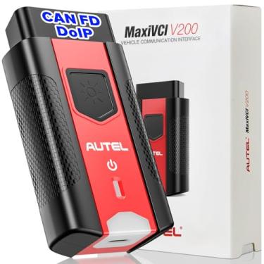 Imagem de Autel Conector adaptador MaxiVCI V200 VCI200 OBD2, interface de comunicação sem fio para carro 2025 VCI 200, funciona com scanner Autel MaxiSys MS906PRO MS906 PRO-TS KM100 BT608 BT609 ITS600 MK906 PRO