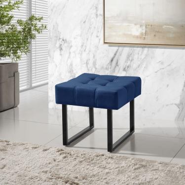 Imagem de Banqueta Pés de Ferro Sala Quarto Moderna Luxo
