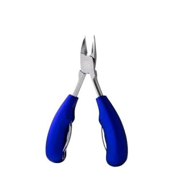 Imagem de Alicate de Cuticula Kit com 1/2 / 3 Alicate Mola Dupla de Cortar Unha Curvado Profissional AçO Inox(azul,UM)