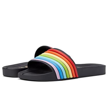 Imagem de Melissa - Sandália feminina Beach Slide 3Db Rainbow, Preto multicolorido., 35