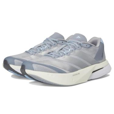 Imagem de Adidas Tênis de corrida feminino Adizero Boston 13, Halo prata/prata metálico/azul, 38