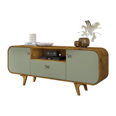 Imagem de Rack Noronha TV 55 Polegadas com Pés de Madeira Maciça