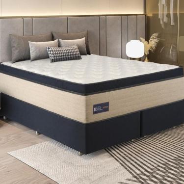 Imagem de Cama Box Conjugado King com Colchão (193x78x203) Royal Blue Gazin CR35301