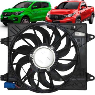 Imagem de Eletroventilador Ventoinha Radiador Fiat Mobi 3Cc Strada 1.4