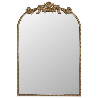 Imagem de EMAISON Espelho vintage dourado para parede, espelho barroco antigo vertical para penteadeira, banheiro