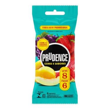 Imagem de Preservativo Masculino Lubrificado Prudence Cores e Sabores