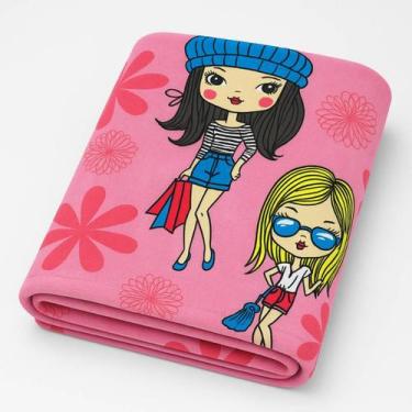 Imagem de Manta Microfibra Admirare 180x200cm Estampada Solteiro King - Amigas -