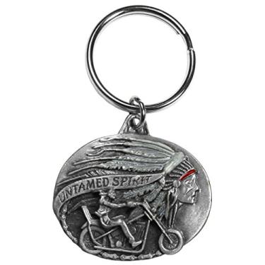 Imagem de Siskiyou Chaveiro automotivo de metal Untamed Spirit Motocicleta detalhes esmaltados