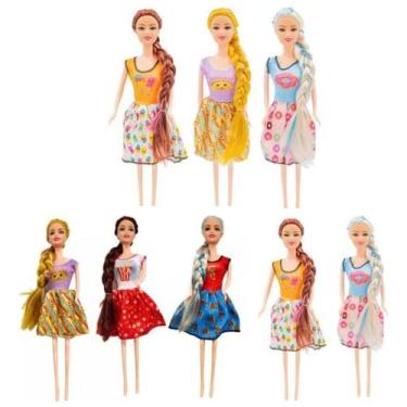 Imagem de Boneca Fashionista com Tranças Modelos Brinquedo Infantil - Cim-toys
