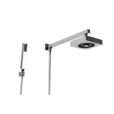Imagem de Ducha AutoLimpante em ABS com Desviador e Ducha Manual Cromado com Trava (349)